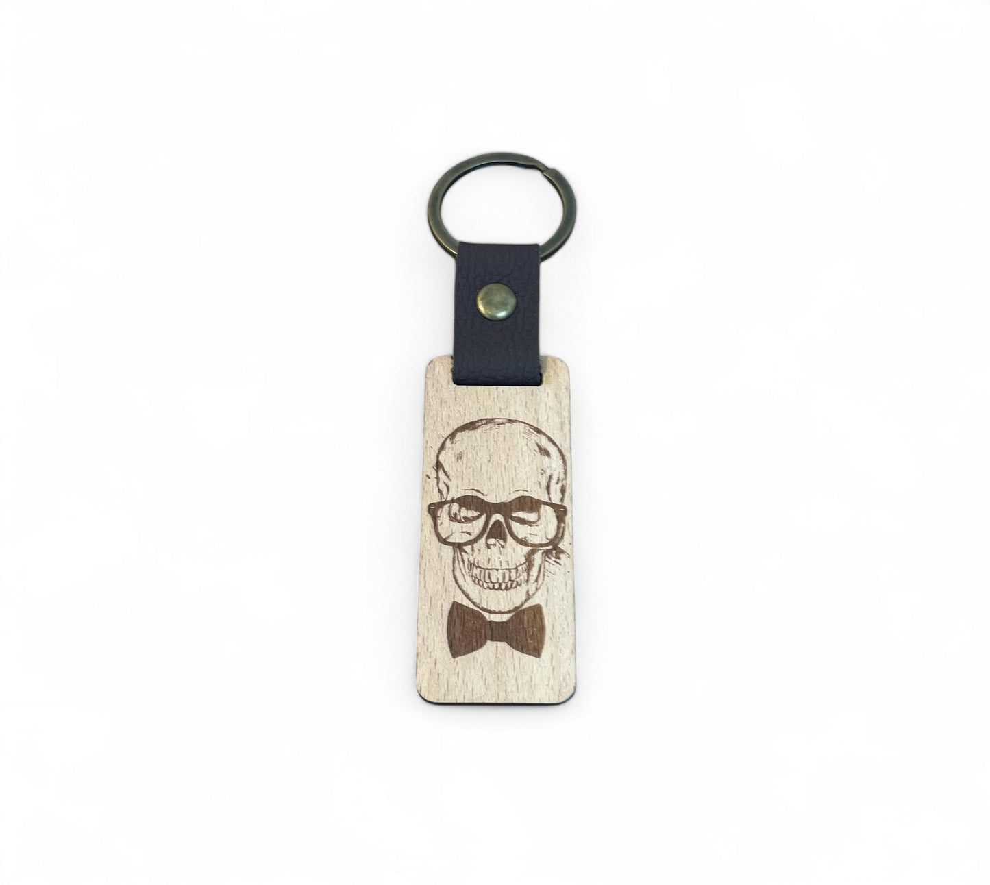 Porte clés en bois Mr. Hacker