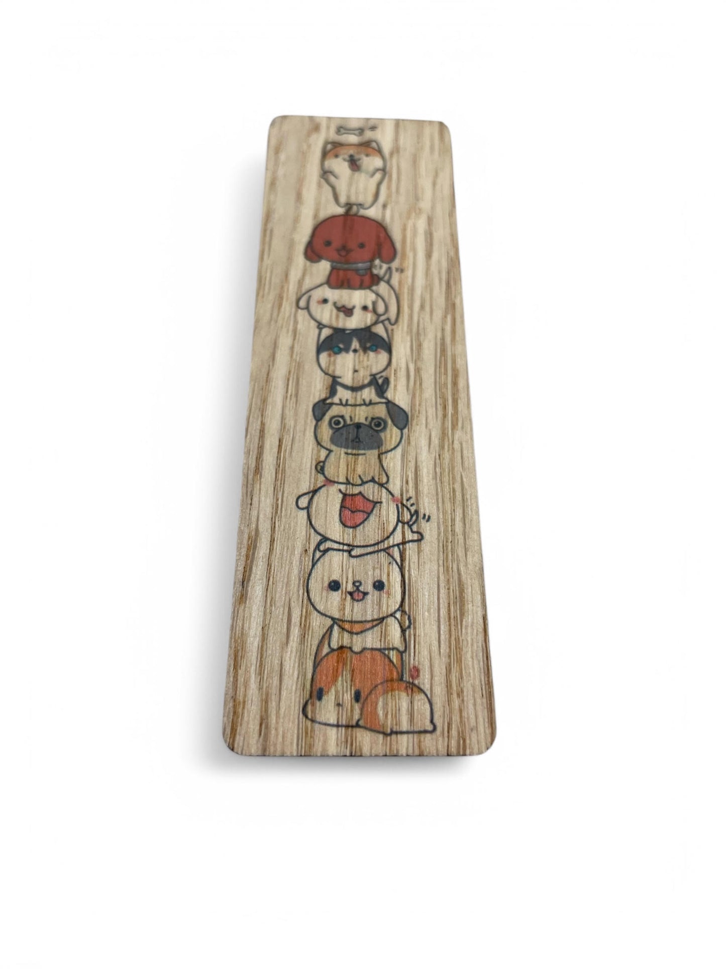 Marque pages en bois de chêne. Kawai