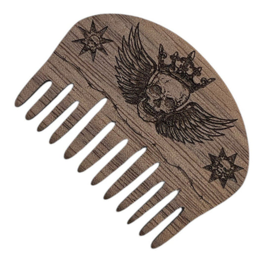 Peigne Mr. Bad – Mini peigne en bois de noyer américain | Personnalisable