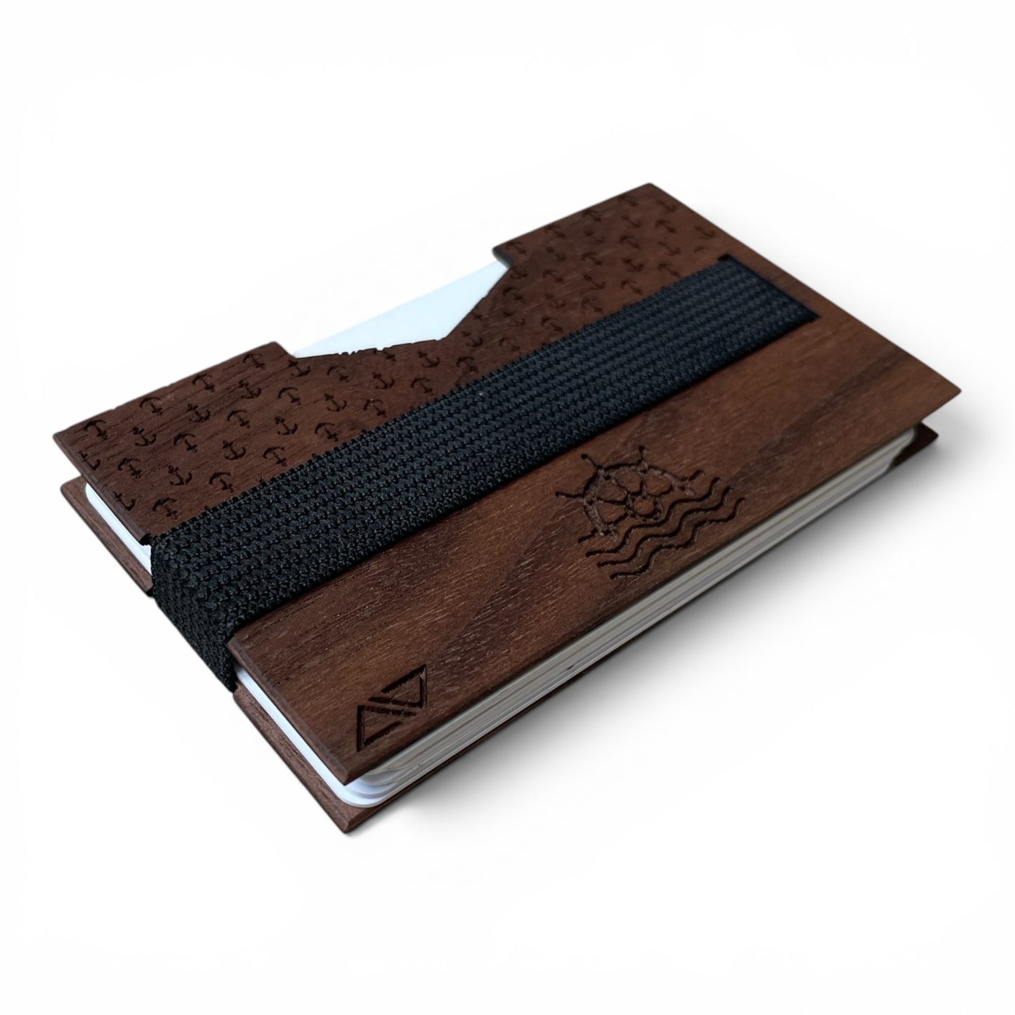 Porte-cartes Le Mariner en Noyer Américain – Style Nautique & Artisanat Premium