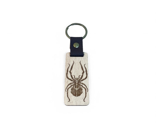Porte clés en bois Spider