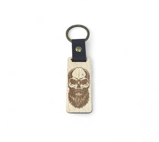 Porte clés en bois Mr.Beard